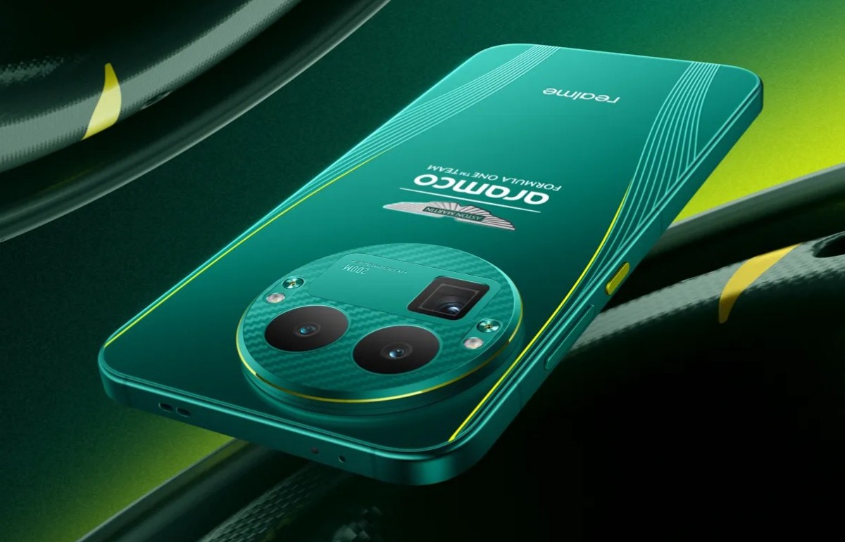 Realme GT 8 Pro Aston Martin F1 Edition phone backside